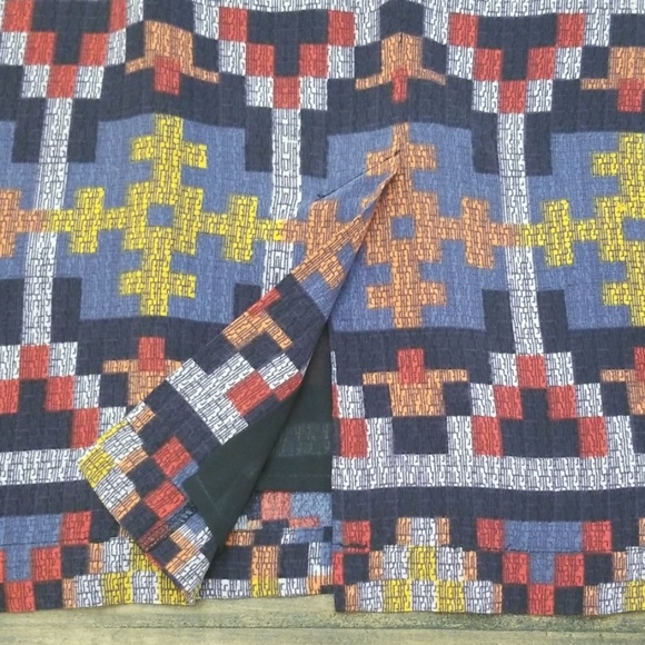 Pendleton Patterned Short Sleeve Maxi Dress Size 12 - Picture 6 of 8